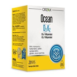 Orzax Ocean D3K2 Vitamin Damla 20 ml - Orzax